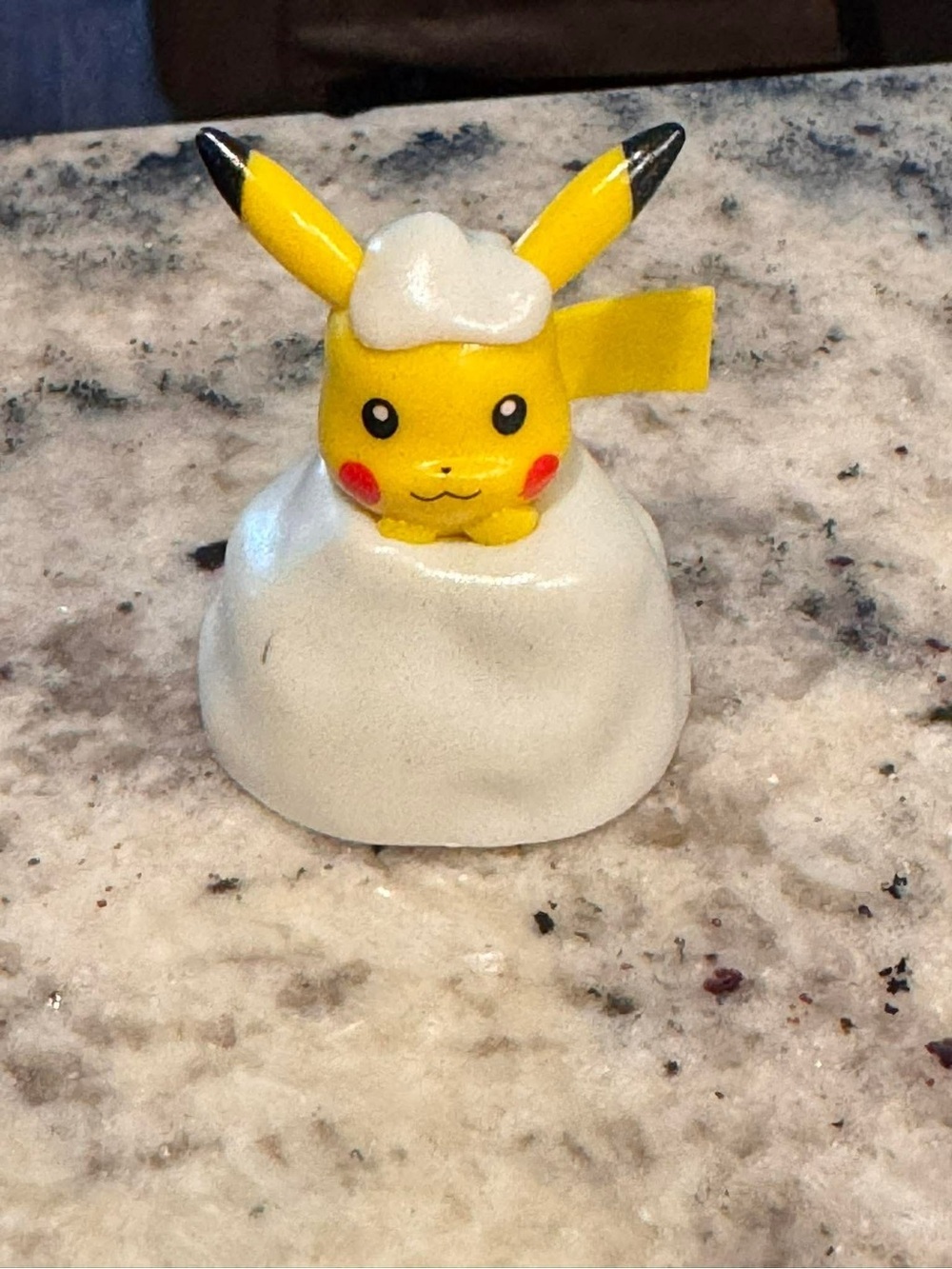 Pokemon Yellow Pikachu Figure with White Snow Cap